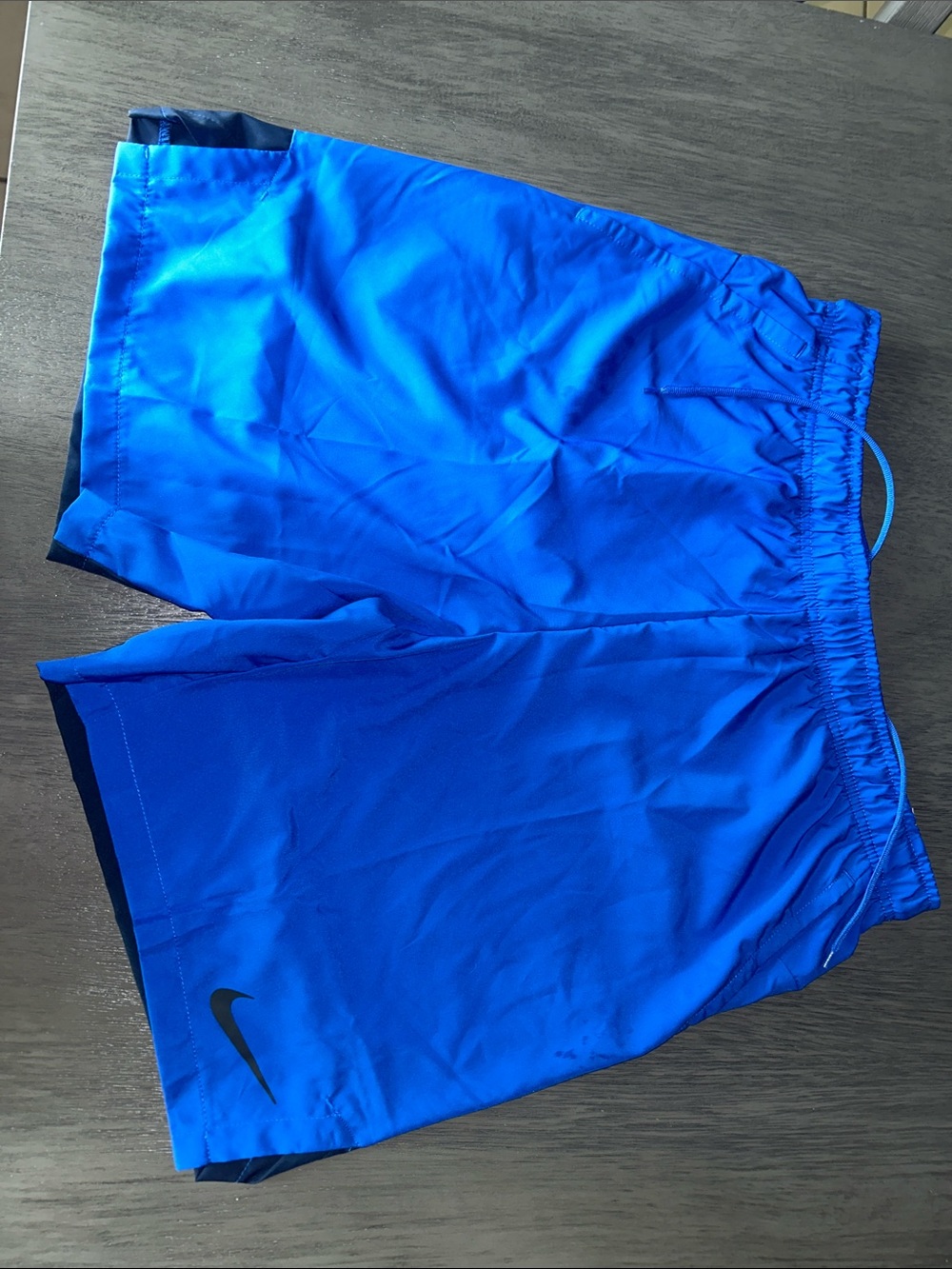 Nike Royal Blue Training Shorts with Black Swoosh